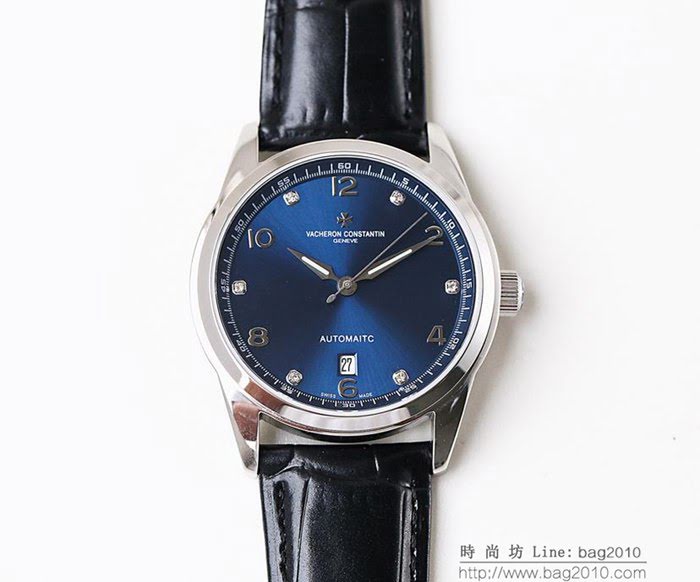 江詩丹頓 Vacheron Constantin LS精品 2018最新火爆款 全自動8215機芯 牛皮錶帶 藍寶石防刮花玻璃 深度防水 男士腕表  wssb4062